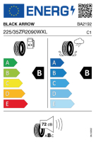EU-label voor BLACK ARROW P15 DART
