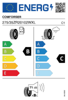 EU-label voor COMFORSER CF700