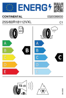EU-label voor CONTINENTAL ALLSEASON CONTACT 2
