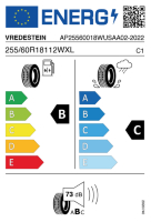 EU-label voor VREDESTEIN ULTRAC SATIN