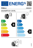 EU-label voor PIRELLI SCORPION VERDE ALLSEASON (ohne 3PMSF)