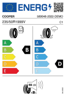 EU-label voor COOPER EVOLUTION CTT