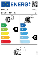 EU-label voor DUNLOP Grandtrek AT 23