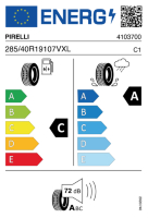EU-label voor PIRELLI CINTURATO P7 ALL SEASON (ohne 3PMSF)