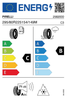 PIRELLI FR:01T  295/80 R225 154 M