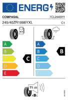 EU-label voor COMPASAL BLAZER UHP II