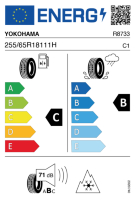EU-label voor YOKOHAMA G061 GEOLANDAR CV 4S