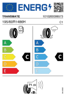 EU-label voor TRANSMATE TOURING H7