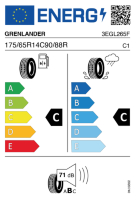 EU-label voor GRENLANDER L-MAX 9