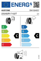 EU-label voor AUSTONE SP303 ATHENA