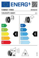 EU-label voor TOMKET TIRES ALLYEAR 3