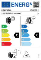 EU-label voor COMPASAL CROSSTOP A/S II