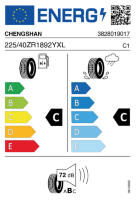 EU-label voor CHENGSHAN CSC701