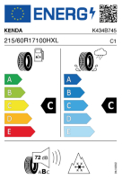 EU-label voor KENDA KR504 WINTERGEN 2 SUV