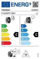 EU-label voor TRACMAX X-PRIVILO S330