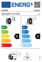 EU-label voor PLATIN RP-70-WINTER