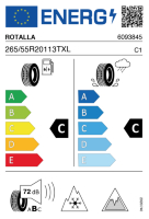 EU-label voor ROTALLA S360 SETULA W RACE