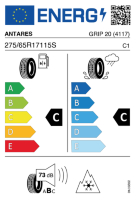 EU-label voor ANTARES GRIP 20