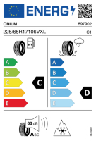 EU-label voor ORIUM ALL SEASON SUV