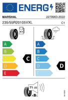 EU-label voor MARSHAL KL33 CRUGEN PREMIUM