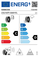 EU-label voor HANKOOK W636 WINTER I*CEPT IZ3
