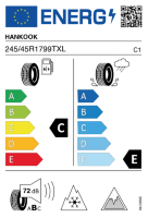EU-label voor HANKOOK W616 WINTER I*CEPT IZ2