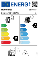 EU-label voor MOMO TIRES M40 ALLSEASON