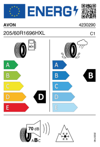 AVON WV7  205/60 R16 96 H