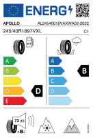 EU-label voor APOLLO ASPIRE XP WINTER