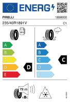 EU-label voor PIRELLI W210-270 SOTTOZERO S-2 