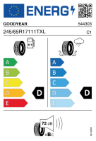 EU-label voor GOODYEAR Wrangler AT ADVENTURE