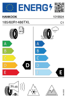 EU-label voor HANKOOK W616 WINTER I*CEPT IZ2
