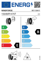 EU-label voor WINDFORCE SNOWBLAZER