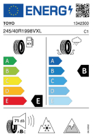 EU-label voor TOYO OBSERVE GSI6
