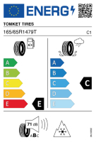 EU-label voor TOMKET TIRES SNOWROAD 3