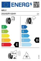 EU-label voor HIFLY HF212 WINTURI