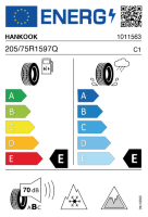 EU-label voor HANKOOK RW08 Dynapro i´cept
