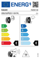 EU-label voor RADAR RENEGADE A/T 5